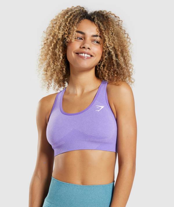 Damske Športové Podprsenky Gymshark Vital Seamless 2.0 Svetlo Nachový | FZ3128457